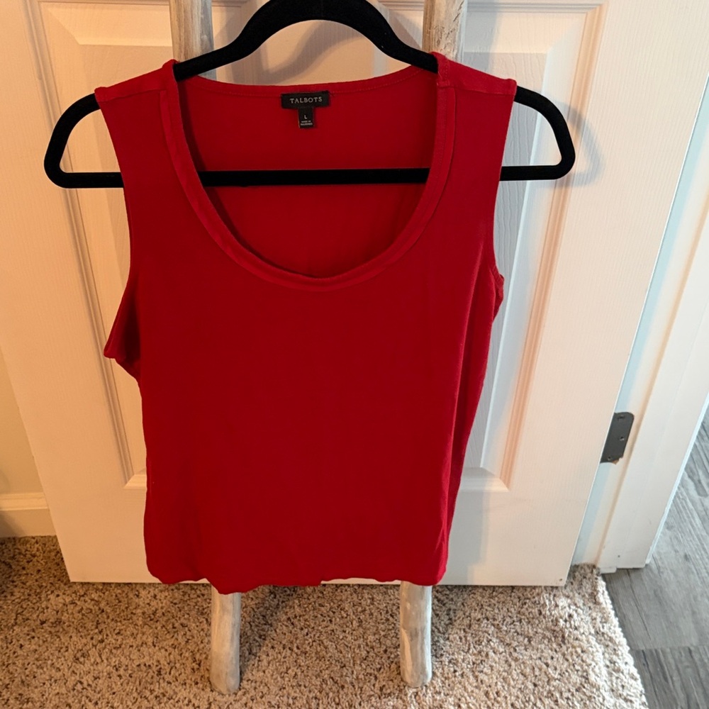 Talbots Red Tank Top